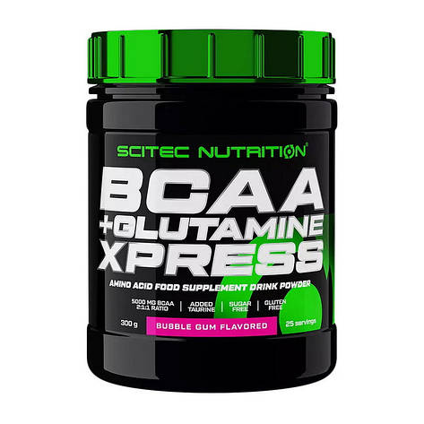 Scitec Nutrition BCAA + Glutamine Xpress (300 g, lime), фото 1