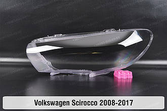 Скло фари VW Volkswagen Scirocco (2008-2017) ліве