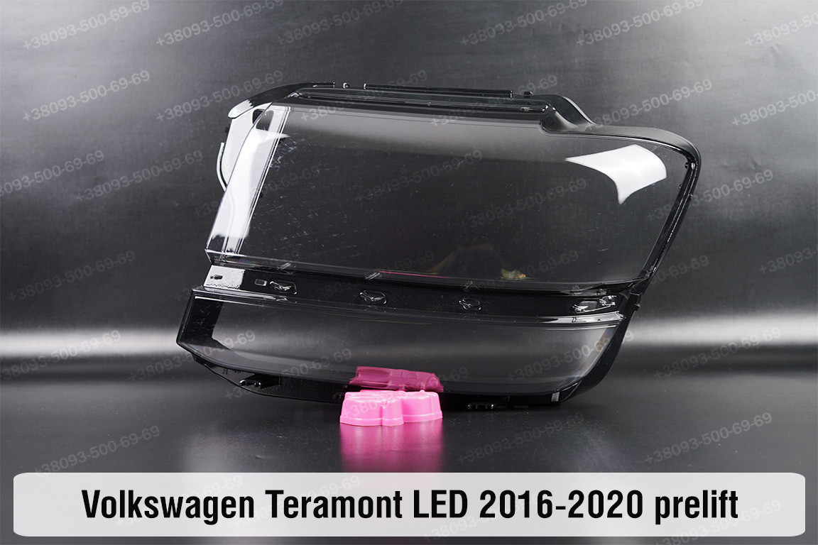 Скло фари VW Volkswagen Teramont LED (2016-2020) дорест ліве, фото 1