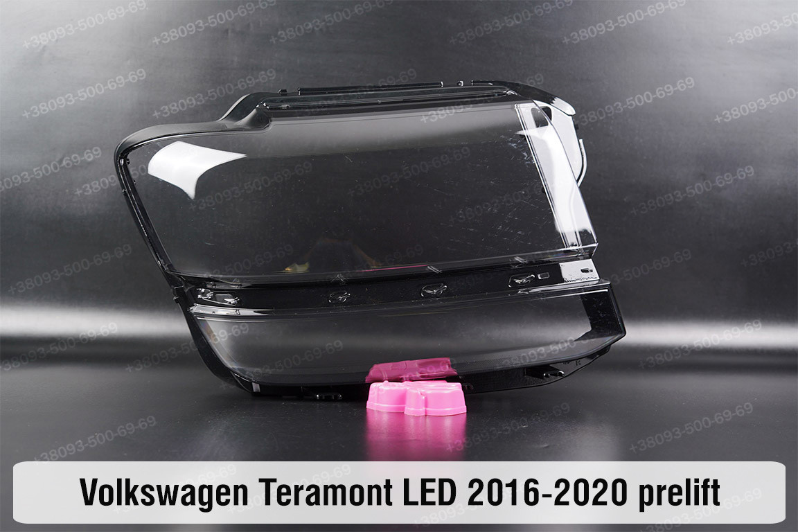 Скло фари VW Volkswagen Teramont LED (2016-2020) дорест праве, фото 1