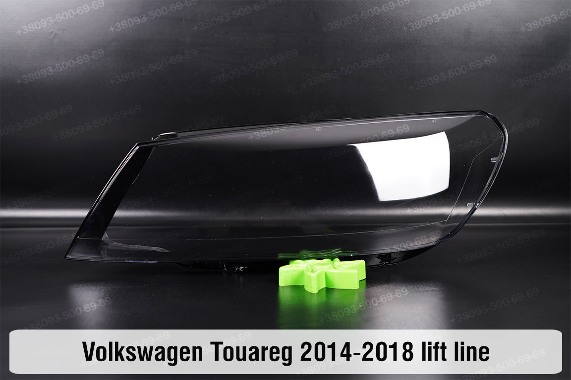 Скло фари VW Volkswagen Touareg (2014-2018) полоска рест ліве