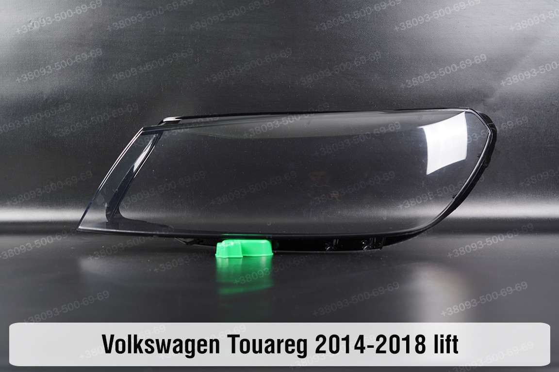 Скло фари VW Volkswagen Touareg (2014-2018) рест ліве