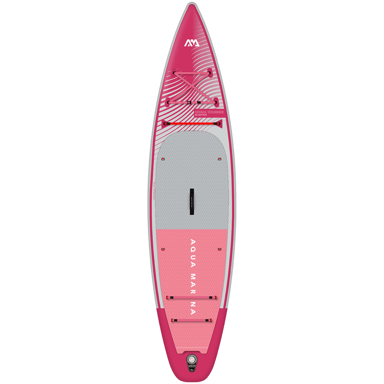 Надувна дошка SUP для подорожей 11’6″ Aqua Marina CORAL TOURING Raspberry BT-23CTPR. Купити дошку САП