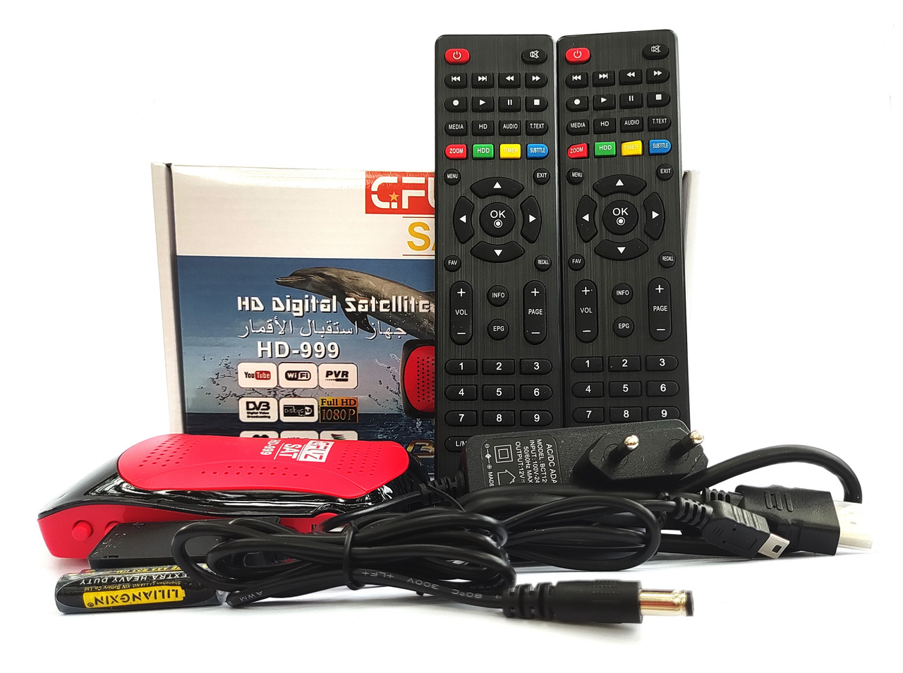 Супутниковий ресивер Gfuz sat HD-999 + 2 пульти + прошивка