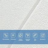 Самоклеюча 3D панель білі блоки 700х600х5мм (365) SW-00001356, фото 4