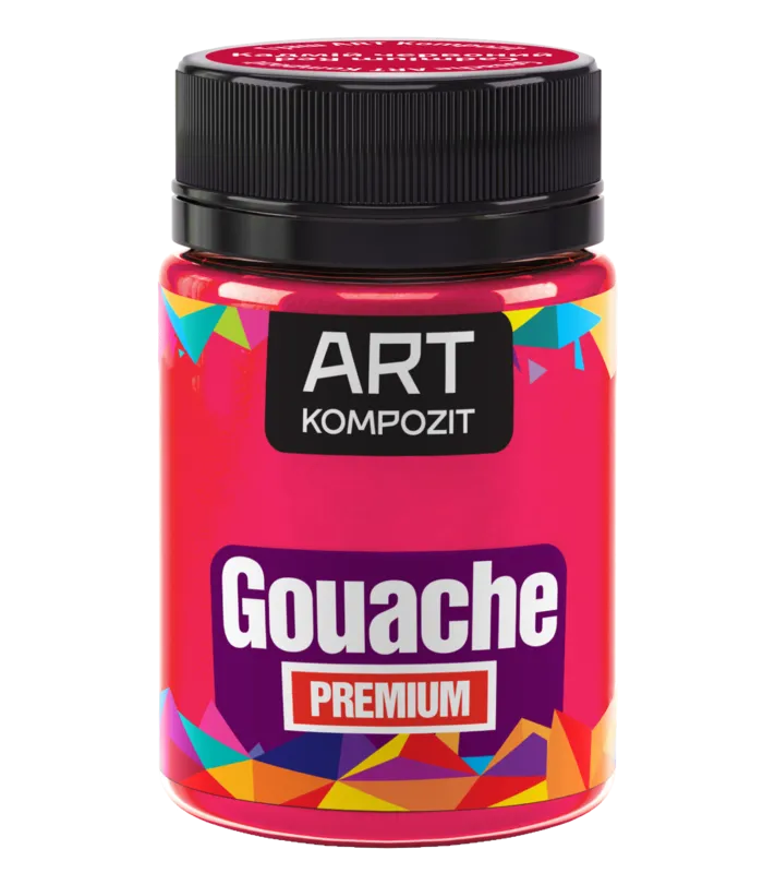 Гуаш художня PREMIUM "ART Kompozit", 60 мл, Білила титанові Кадмій червоний, 72.00