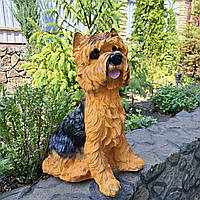 Садова фігура Балонка рижо-чорна (44х22х22 см), садові фігури з полістоуну, садові статуетки