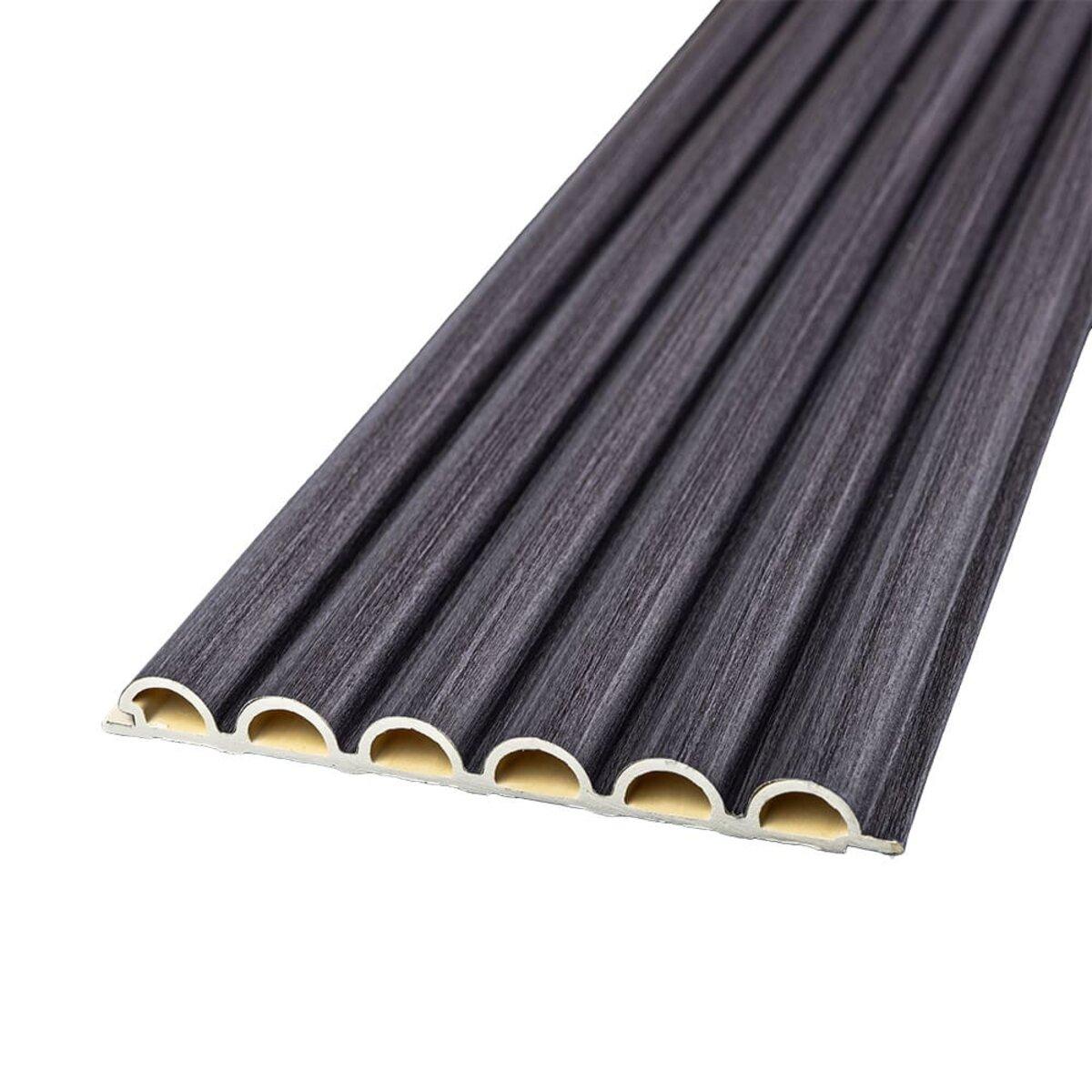 Декоративна WPC кругла стінова рейка 3000*152*15мм (D) SW-00001873, фото 1