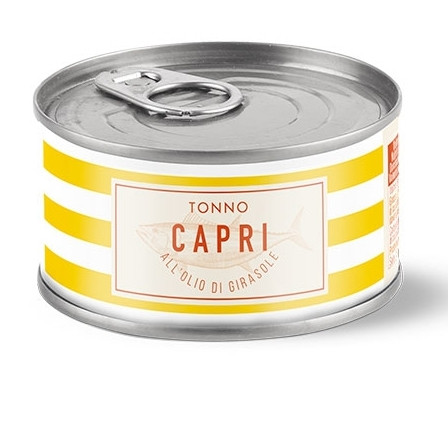 Тунець Capri all'Olio di Girasole, у соняшниковій олії 160 г.