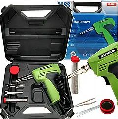 Паяльник електричний Bass Polska 3861 трансформаторний з аксесуарами та LED-підсвіткою