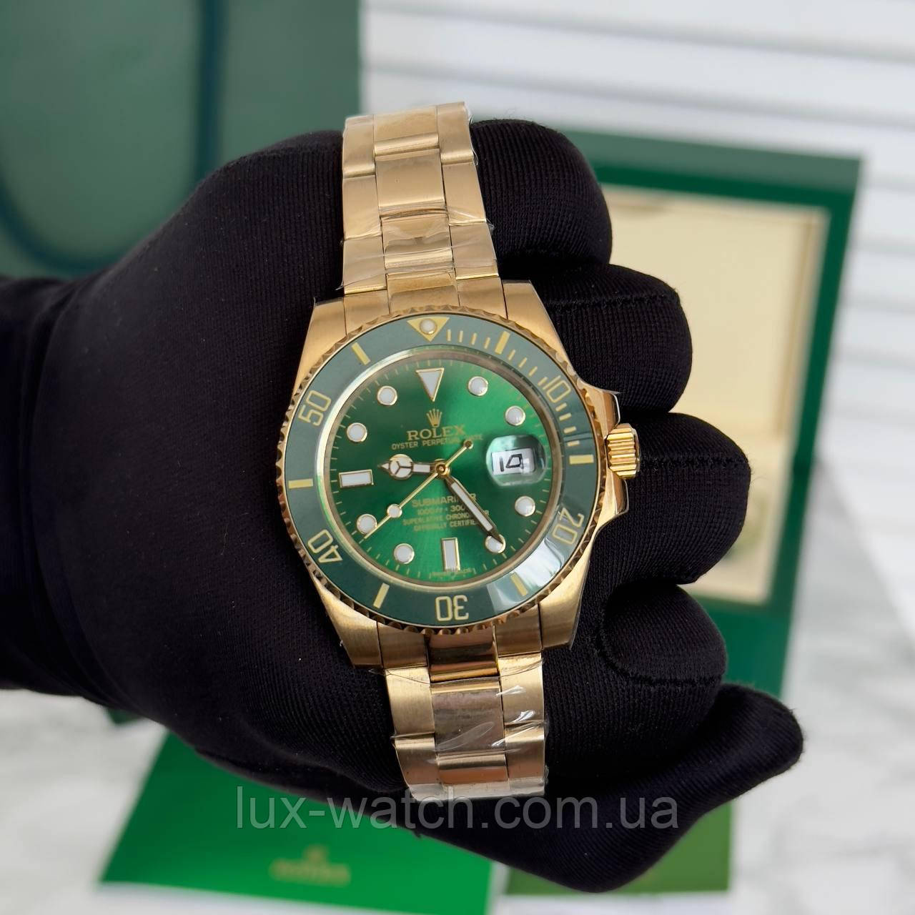 Годинник Rolex Submariner Gold-Green