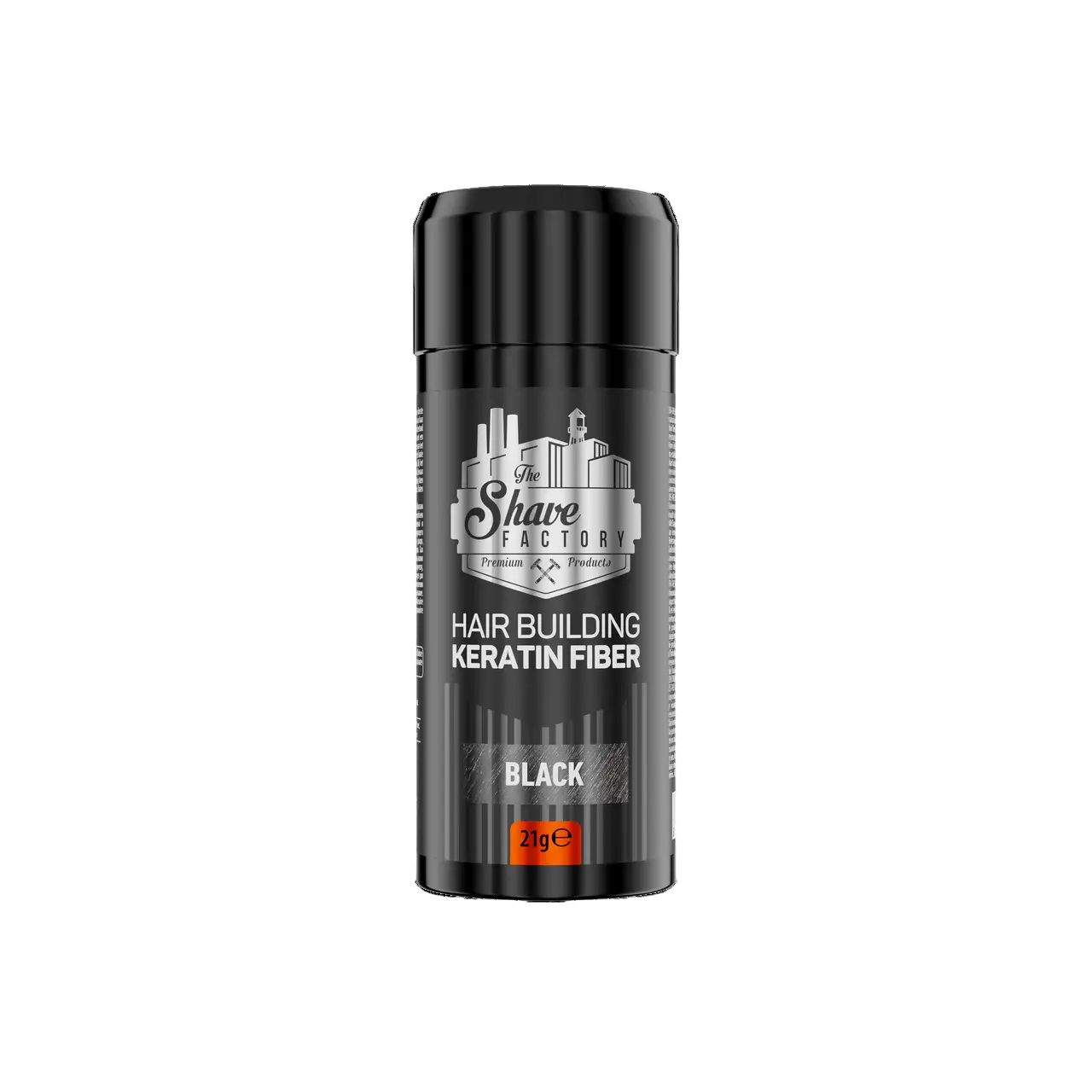 Пудра для залисин The Shave Factory Hair Building Keratin Fiber, чорний колір (10703002)