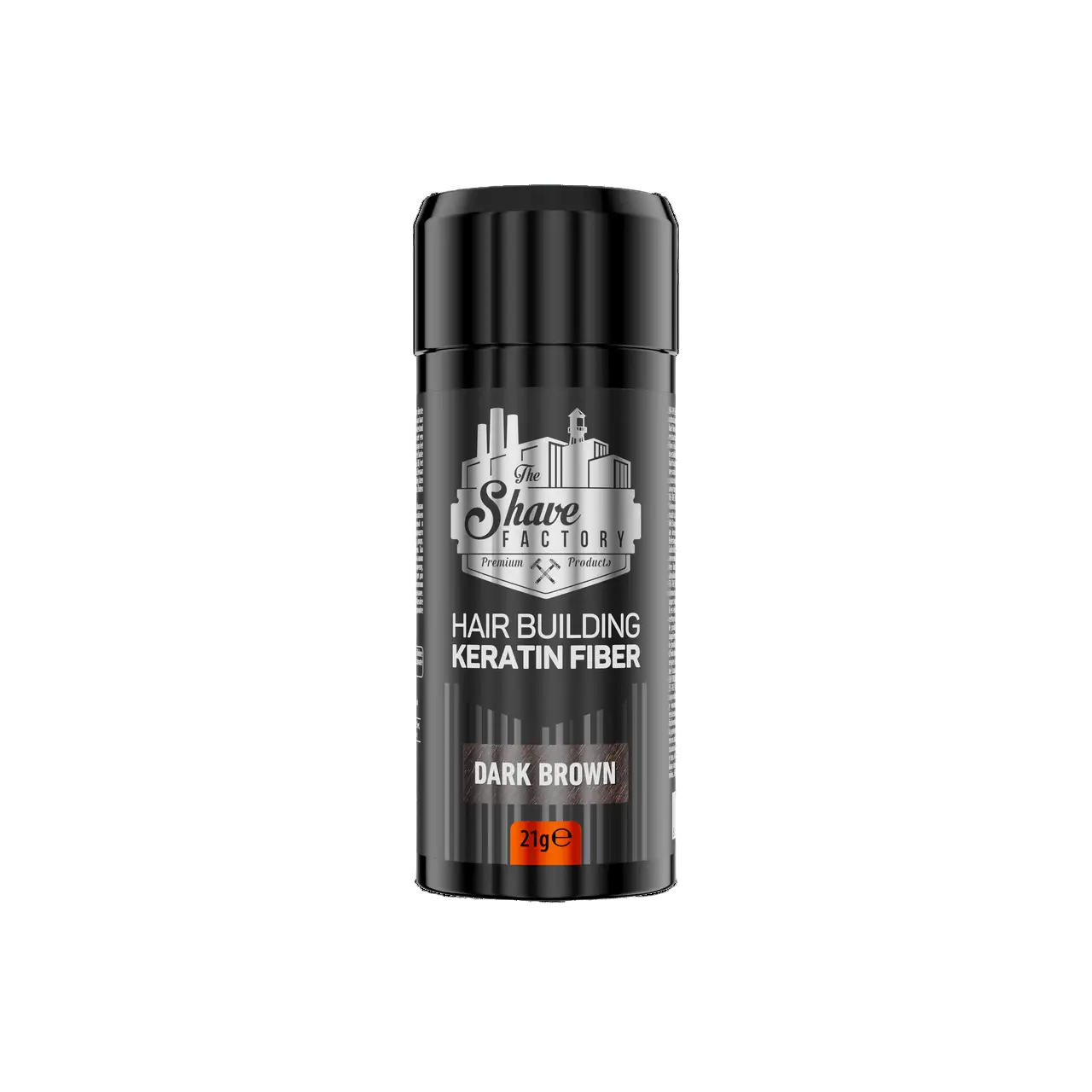 Пудра для залисин The Shave Factory Hair Building Keratin Fiber, коричневий колір (10703119)