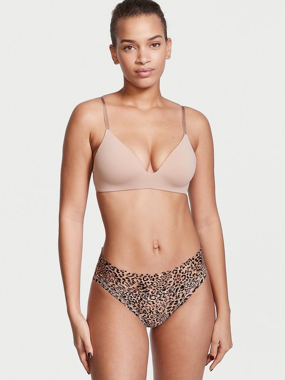 Трусики сліпи Victoria's Secret Lacie High Leg Brief, Леопардові, фото 1