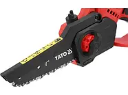 Акумуляторна ланцюгова пилка 7" 18В з акумулятором та зарядним пристроєм YATO YT-828133, фото 3
