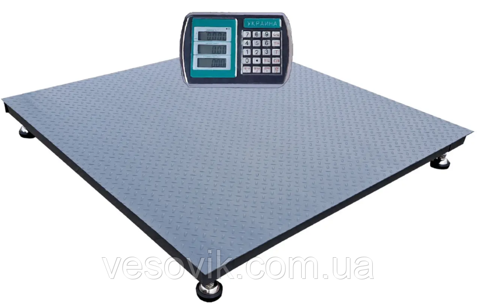 Платформні ваги 1212 А9-Е Бюджет 1.25х1.25м (1250х1250мм) 300кг/0.1кг