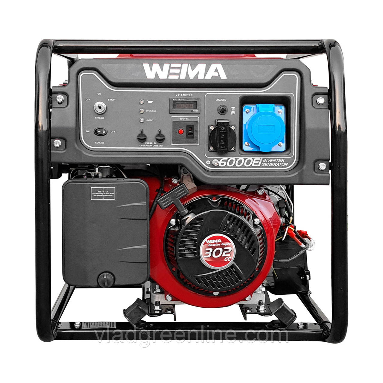 Генератор бензиновий інверторний WEIMA WM6000i (5,5 кВт, инверторный, 1 фаза, ручний старт)