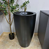 Умивальник (раковина) VBI AGROPOLI BLACK MATT напольний