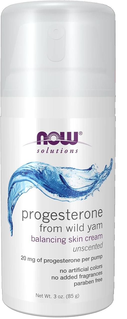 Крем із прогестероном нау фудс Now Foods Natural Progesterone Skin Cream 85 gr