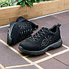 Чоловічі замшеві кросівки (натуральна замша) чорні демісезонні для чоловіків на весну осінь, розміри 40-45, фото 3