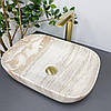 Умивальник (раковина) VBI RAVENNA TRAVERTINE GLOSSY накладний, фото 5