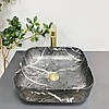 Умивальник (раковина) VBI ALGHERO BLACK ONYX MATT накладний, фото 4