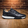 Чоловічі шкіряні кросівки (натуральна шкіра), чоловіче взуття весна осінь, чорні демісезонні кроси, розмір 40 41 42 43 44 45, фото 4