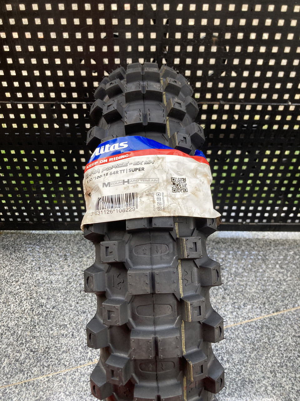 MITAS TERRA FORCE-EX Motorradreifen 110/100-18 - Super Soft Mit 2x Green