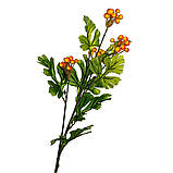 Гілка калини з червоно-жовтими ягодами, 66 см., фото 2