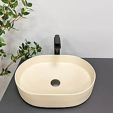 Умивальник (раковина) VBI VERONA 50 BEIGE MATT накладний, фото 4