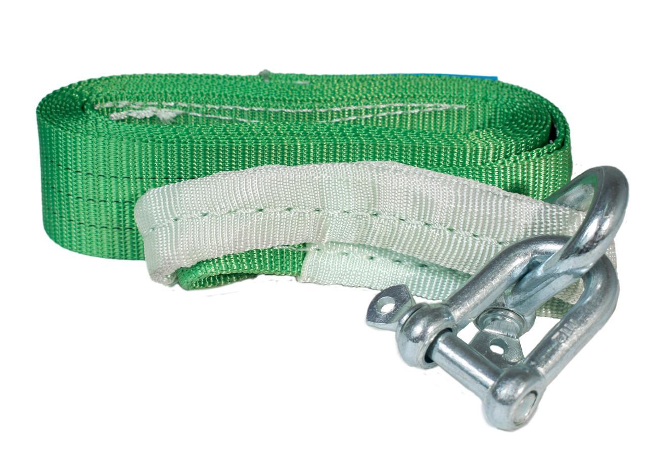 Буксувальний трос 7т 4,5 метра автомобільний петля-скоба, фото 1