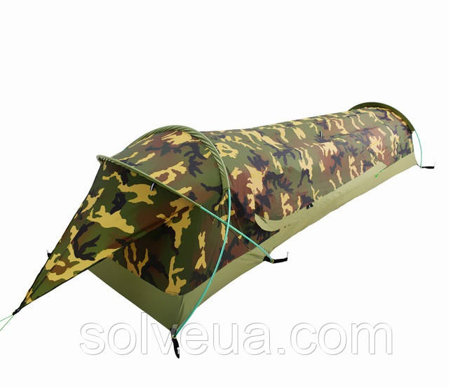 Тунельна одномісна палатка Solve - Woodland T007-водонепроникність-5000 мм solve