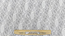 Тканина гіпюр однотонний колір молочний "Діагональна абстракція" (ширина – 140 см)