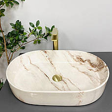 Умивальник (раковина) VBI VERONA 60 ONYX GLOSSY накладний, фото 5