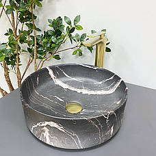 Умивальник (раковина) VBI PRATO BLACK ONYX MATT накладний, фото 6