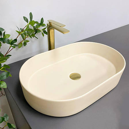 Умивальник (раковина) VBI VERONA 60 BEIGE MATT накладний, фото 1