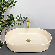 Умивальник (раковина) VBI VERONA 60 BEIGE MATT накладний, фото 5