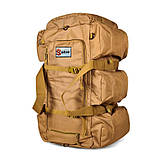 Тактичний Рюкзак-Сумка 2 в 1 Solve Bag 80 л 72 x 30 x 30 см Койот KT6002505 solve, фото 10