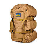Тактичний Рюкзак-Сумка 2 в 1 Solve Bag 80 л 72 x 30 x 30 см Coyote KT6002505 solve, фото 10