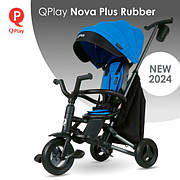 Велосипед складаний триколісний Qplay Nova Plus Rubber 2024 (Sky Blue)