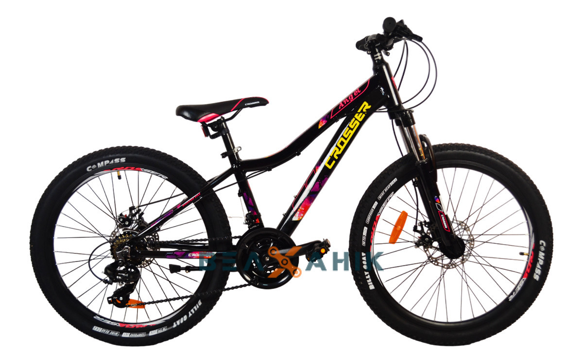 Велосипед 24/quot; Crosser Angel рама 13/quot; чорний