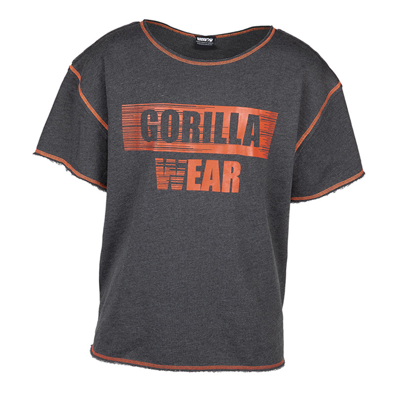 Футболка Gorilla Wear Wallace Workout XXL/3XL Сіро-помаранчевий (06369371)