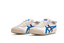 Чоловічі Кросівки Asics Onitsuka Tiger Mexico 66 / Асікс Оницука Тайгер Мексико 66 Білі з Синім та Червоним, фото 6