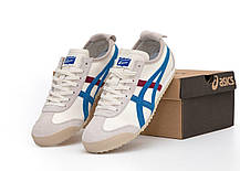 Чоловічі Кросівки Asics Onitsuka Tiger Mexico 66 / Асікс Оницука Тайгер Мексико 66 Білі з Синім та Червоним, фото 5