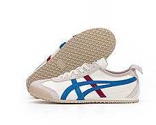 Чоловічі Кросівки Asics Onitsuka Tiger Mexico 66 / Асікс Оницука Тайгер Мексико 66 Білі з Синім та Червоним, фото 3