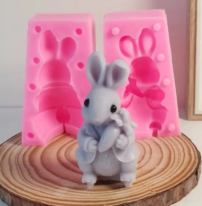 Силіконовий молд Кролик 3D