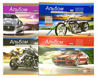 Альбом ПРОКЛЕЄННИЙ 24/120 гр.ДБФ No1С34 мікс-хлопчикам ящ-50 шт.