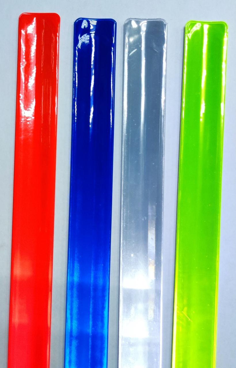 Браслет світловідбивний 40 см ЖІЛТИЙ уп-50 шт., фото 1