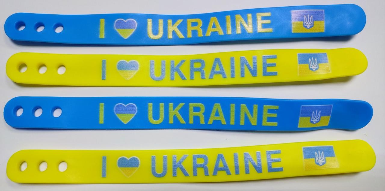 Браслет силіконовий широкий 22 см уп-12 шт./блок-120, фото 1