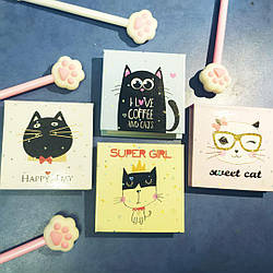 Блок 76*76 мм (прокл) 70 аркуш NoВТ-032 "Котики" 12уп